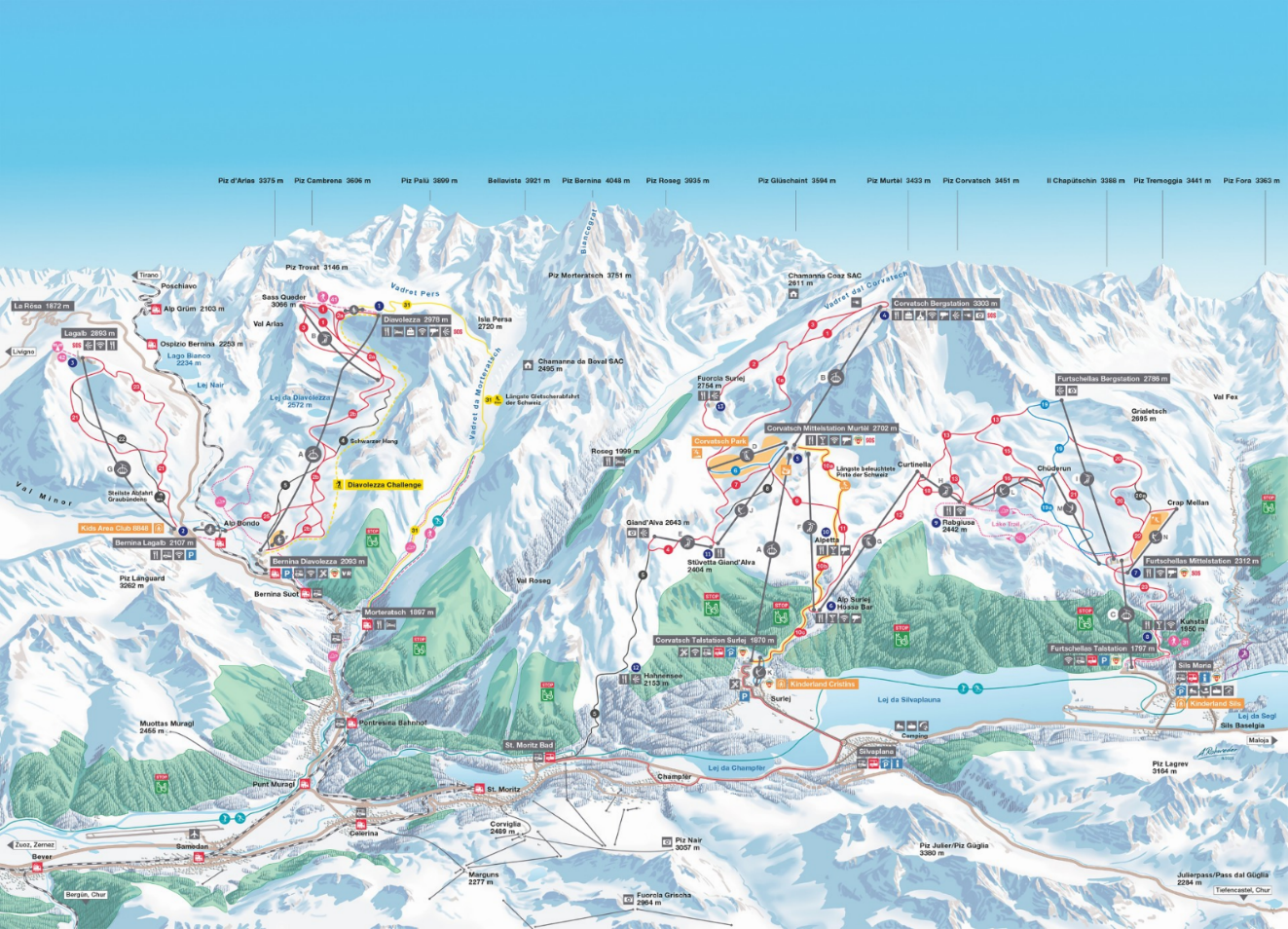 St. Moritz téli táj